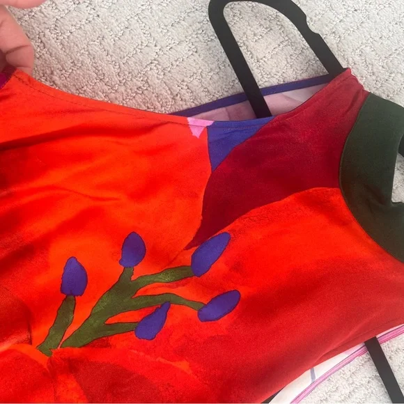 FARM Rio Red Floral Maxi Dress with Pink, Purple & White Accents - Picture 2 of 4